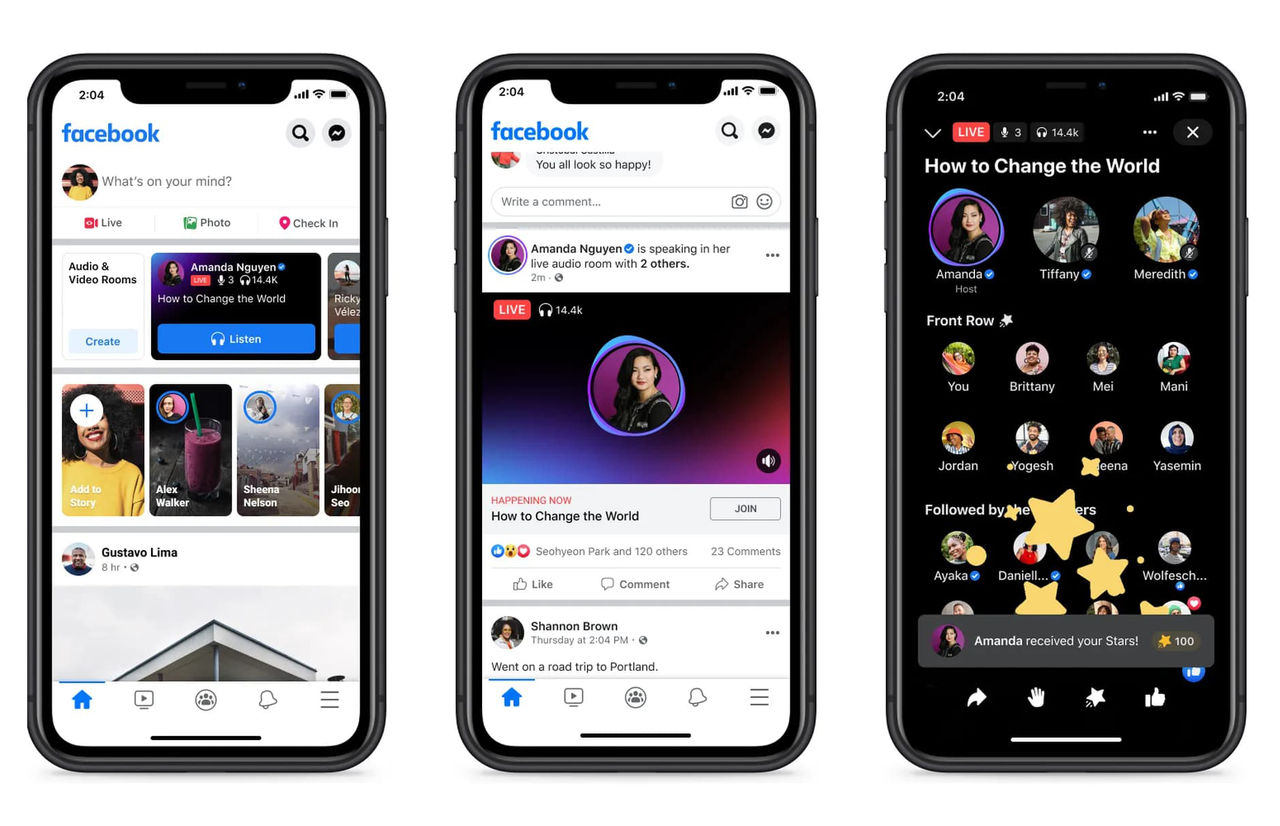 Facebook släpper Clubhouse-konkurrenten Live Audio Rooms