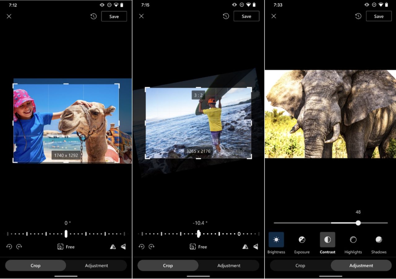 OneDrive får grundläggande fotoredigering