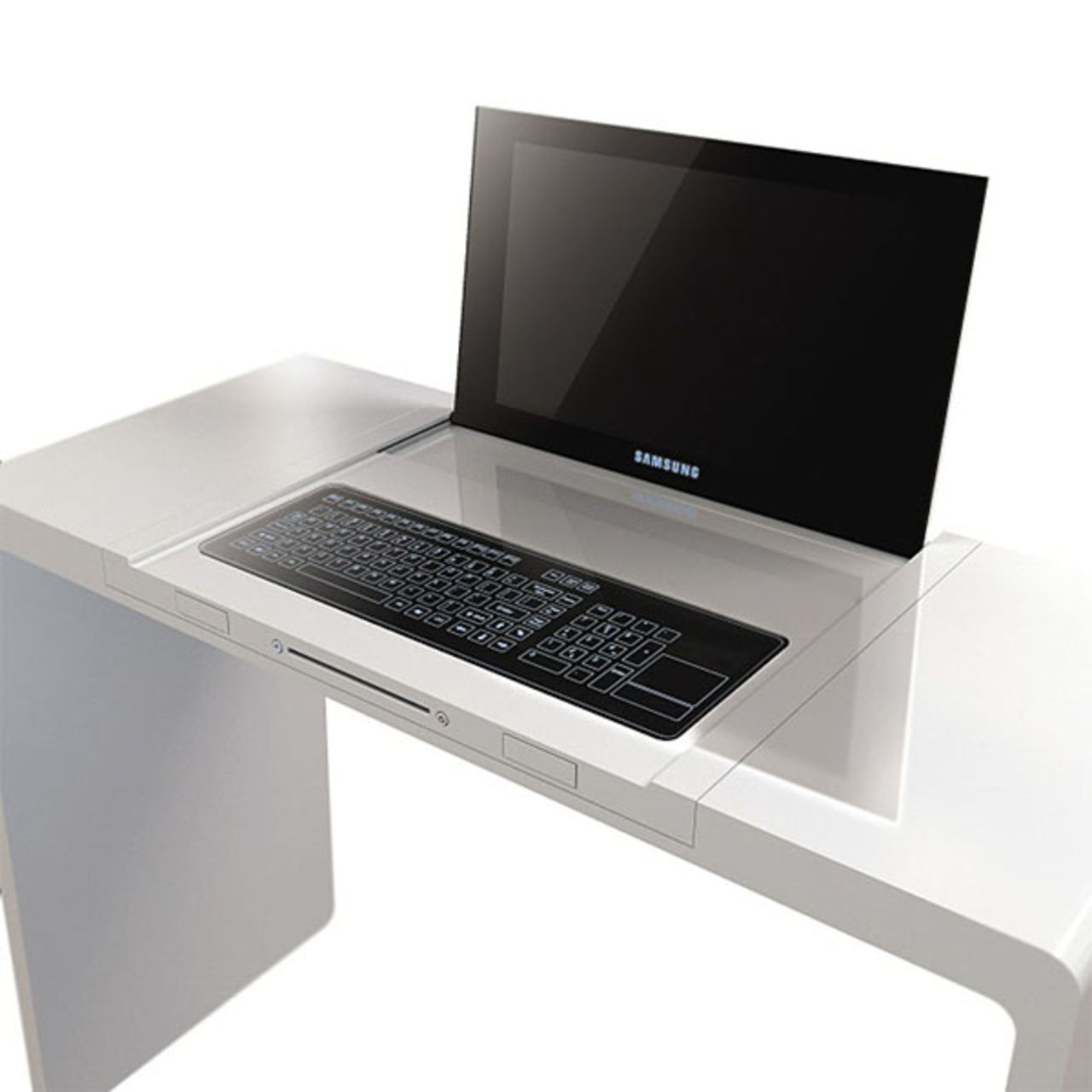 Med bordet som dockningsstation