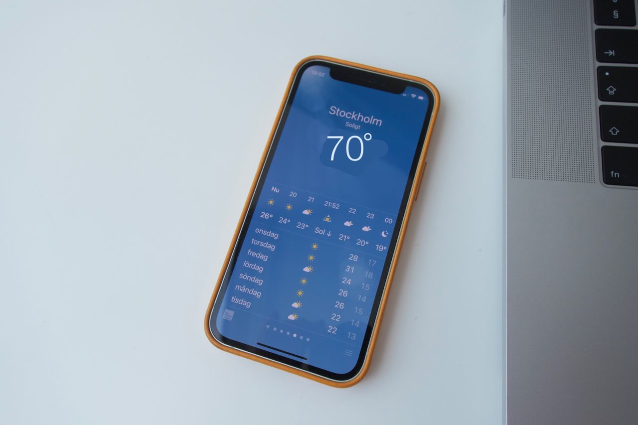 Väder-appen i iOS vägrar visa 69