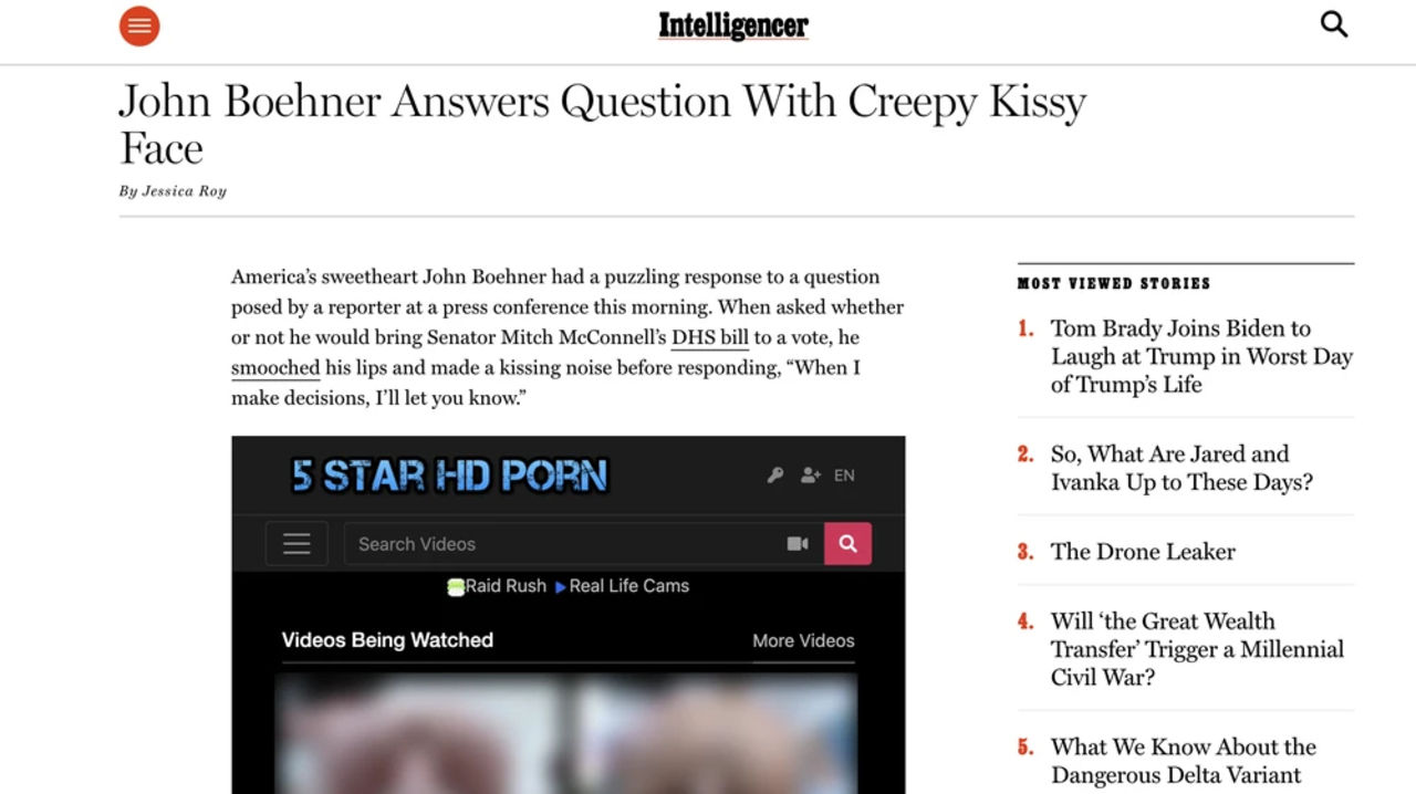 Snusksajts köp av VidMe ledde till snusk på nyhetssajter