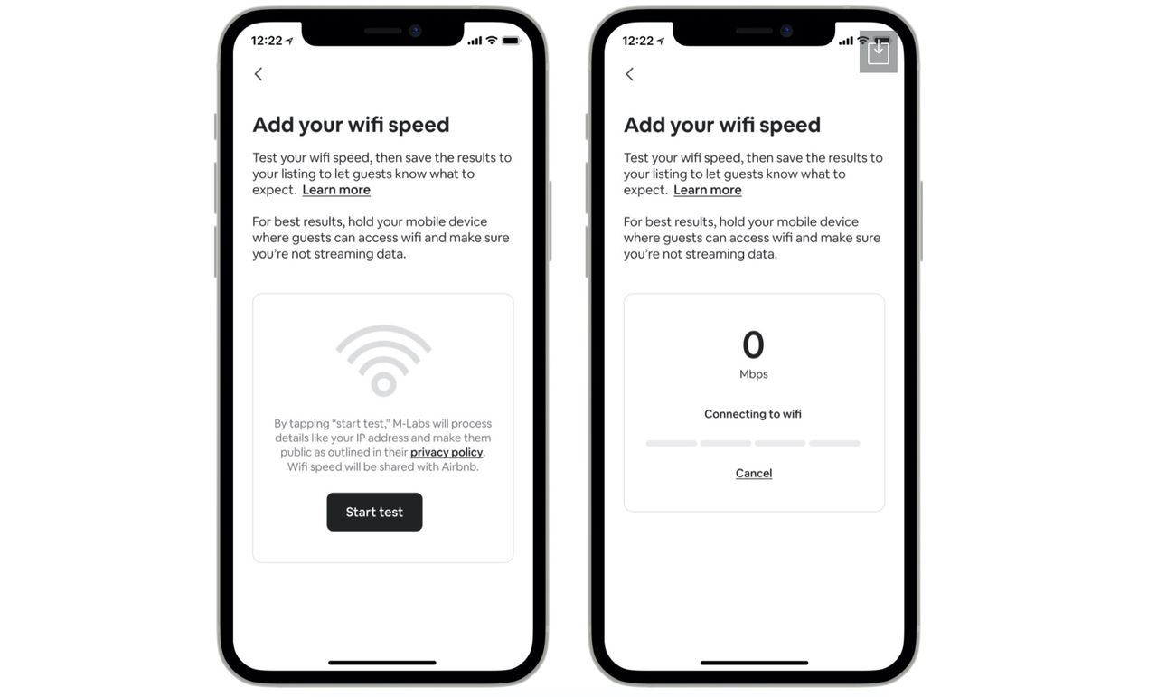 Airbnb lanserar hastighetstest för wifi