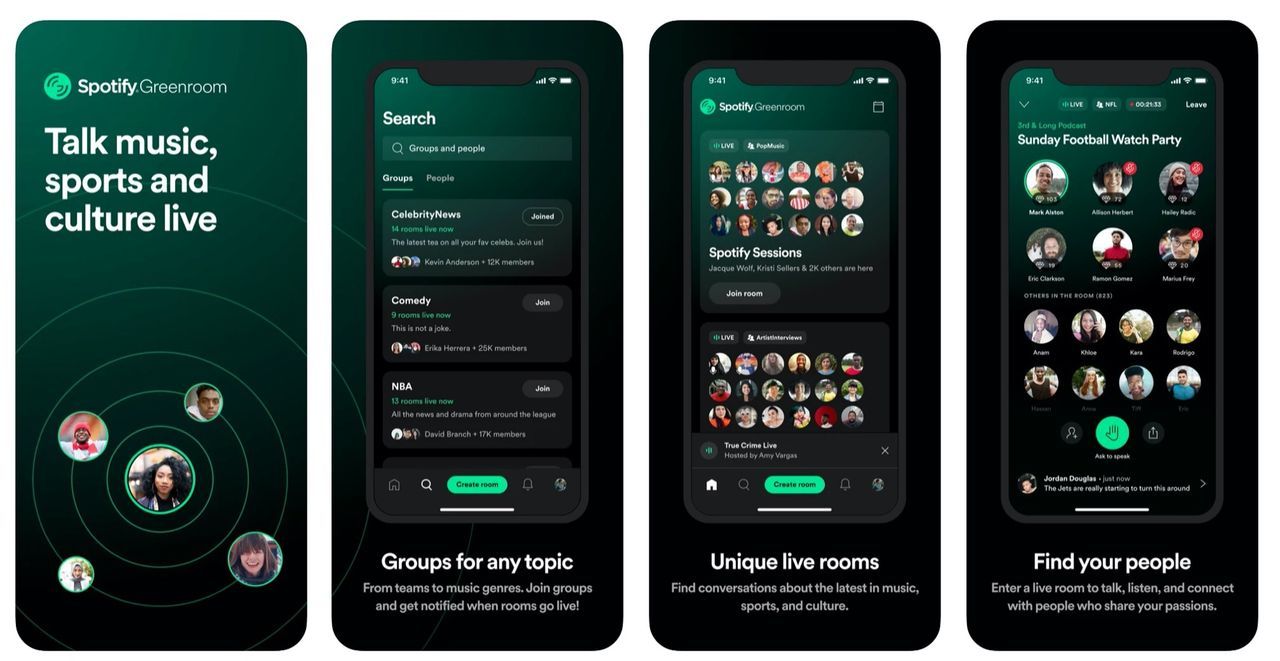 Spotify Greenroom snart nedladdat en kvarts miljon gånger