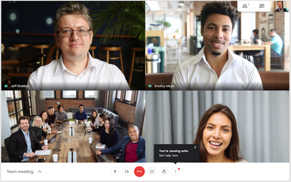 Google Meet börjar säga till om du orsakar eko