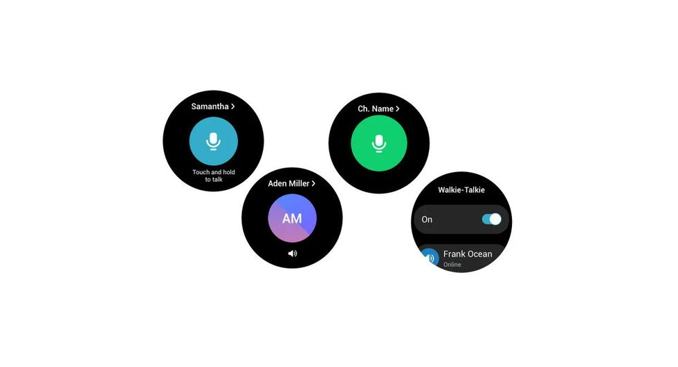 samsung watch walkie talkie app