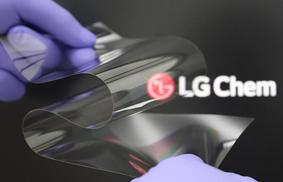 Nytt skärmmaterial från LG ska motverka veck