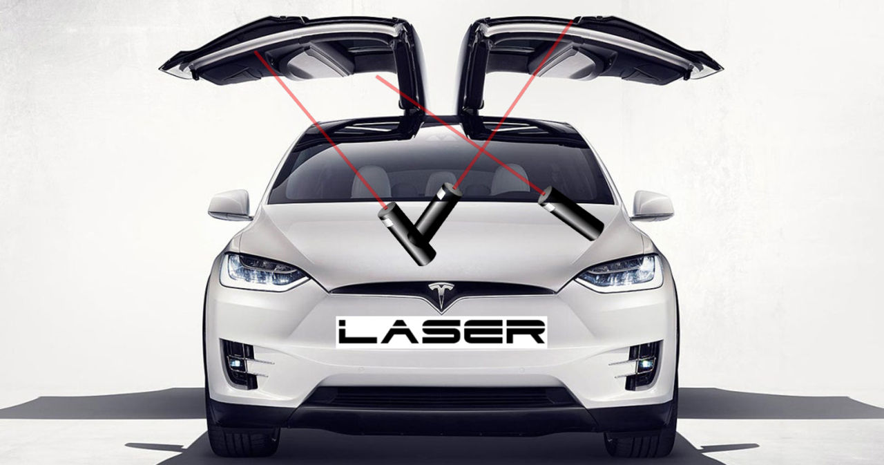 Teslas patent på laser-vindrutetorkare blir godkänt