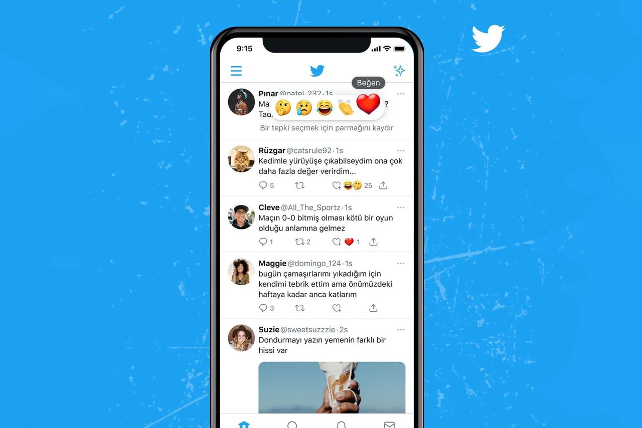 Twitter börjar testa emoji-reaktioner