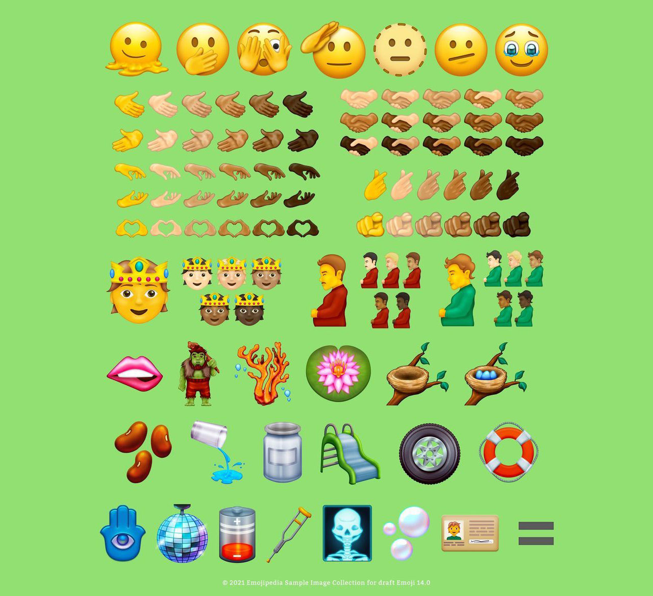 37 nya emojis på ingång