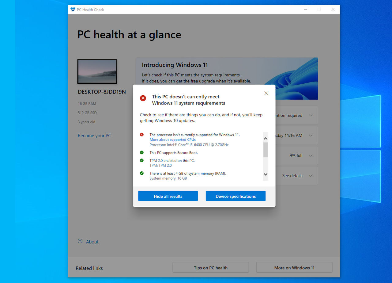 Microsoft släpper ny version av PC Health Check