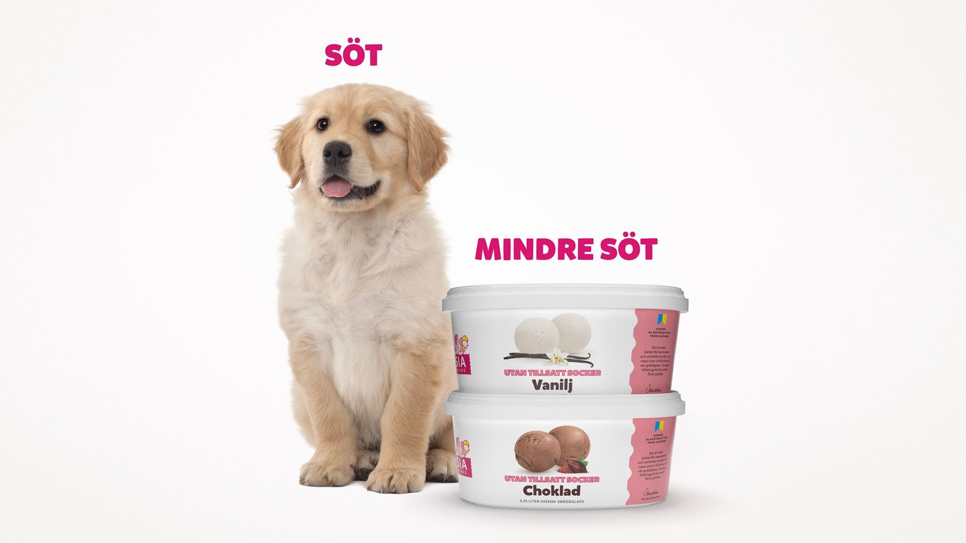 Sia-glass nu utan tillsatt socker