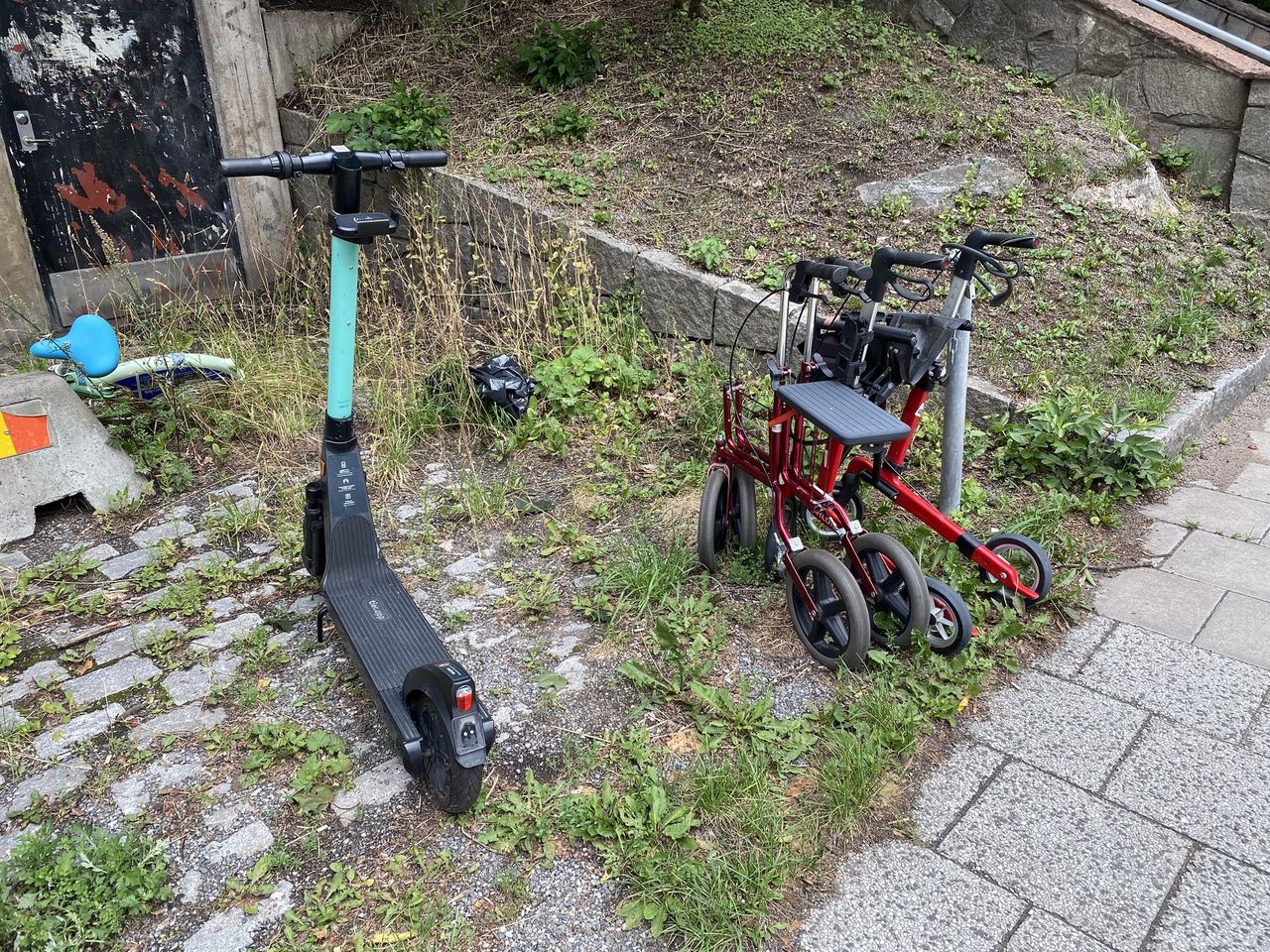 Solna stad testar parkeringar för elsparkcyklar 