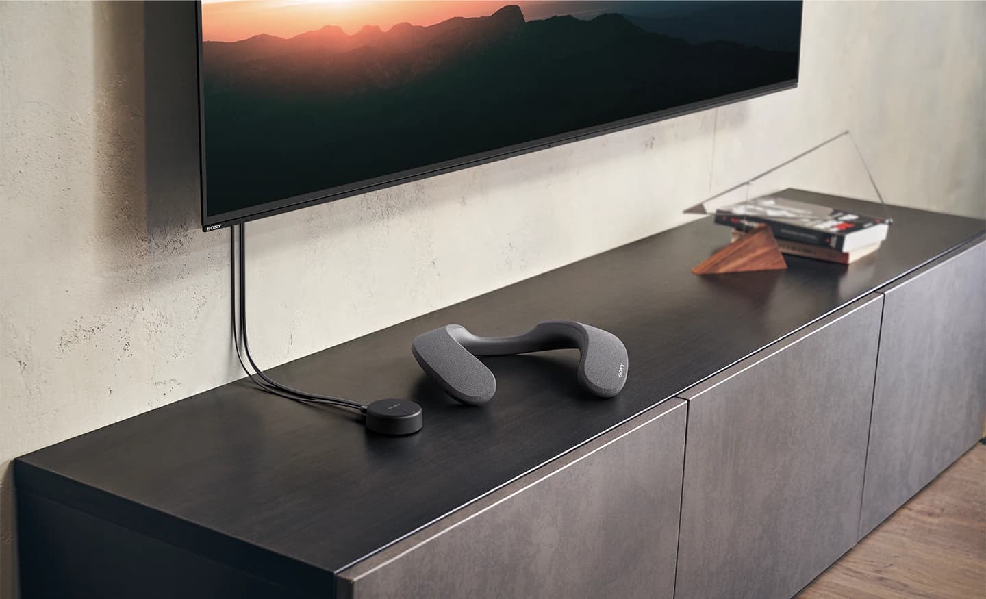 Sony releases new neck speaker.  First to support Dolby Atmos