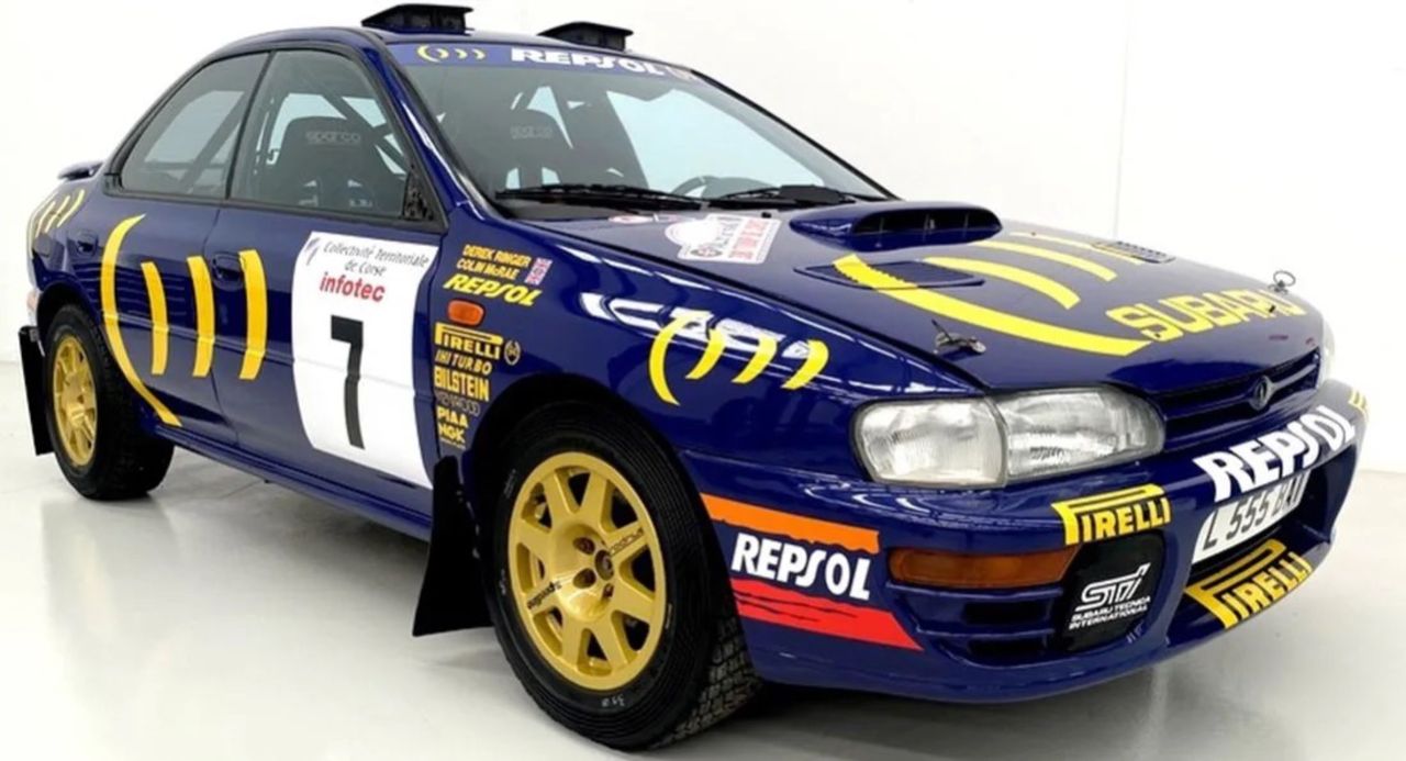 Subaru Impreza körd av Colin McRae och Carlos Sainz såld