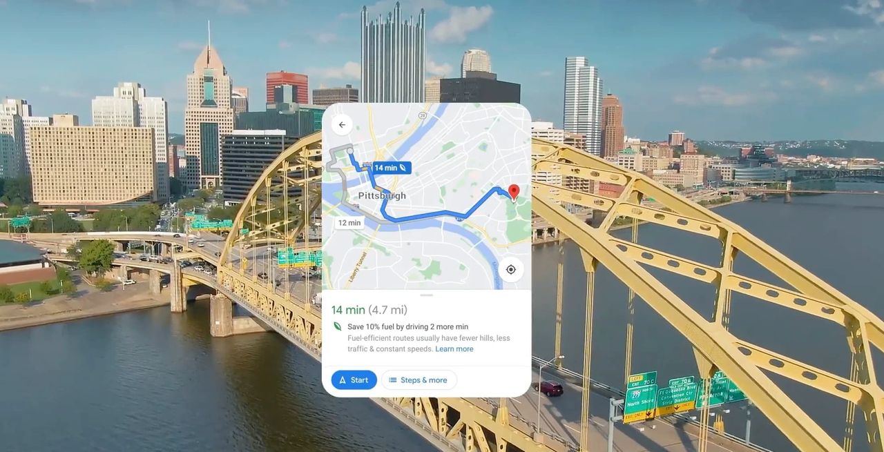 Google Maps börjar visa den miljövänligaste körvägen