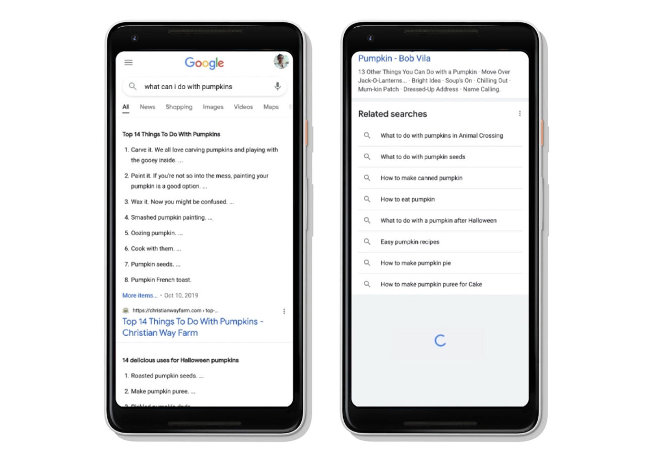 Google får oändlig scroll för sök