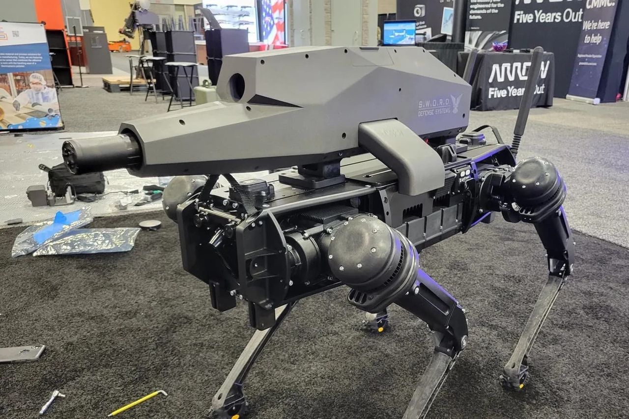 Robothundar förses med vapen