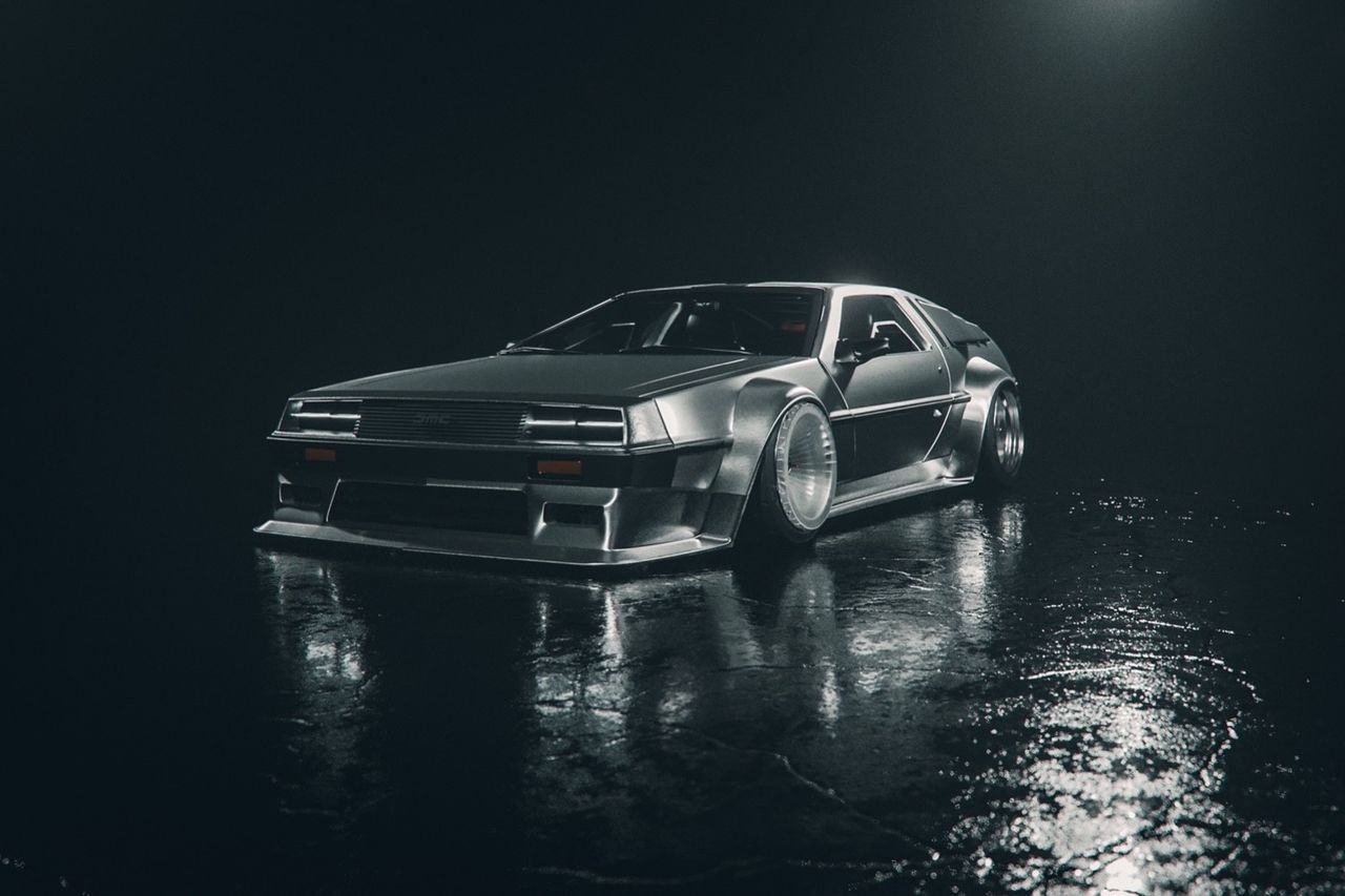Uppfläskad DeLorean DMC-12 till SEMA