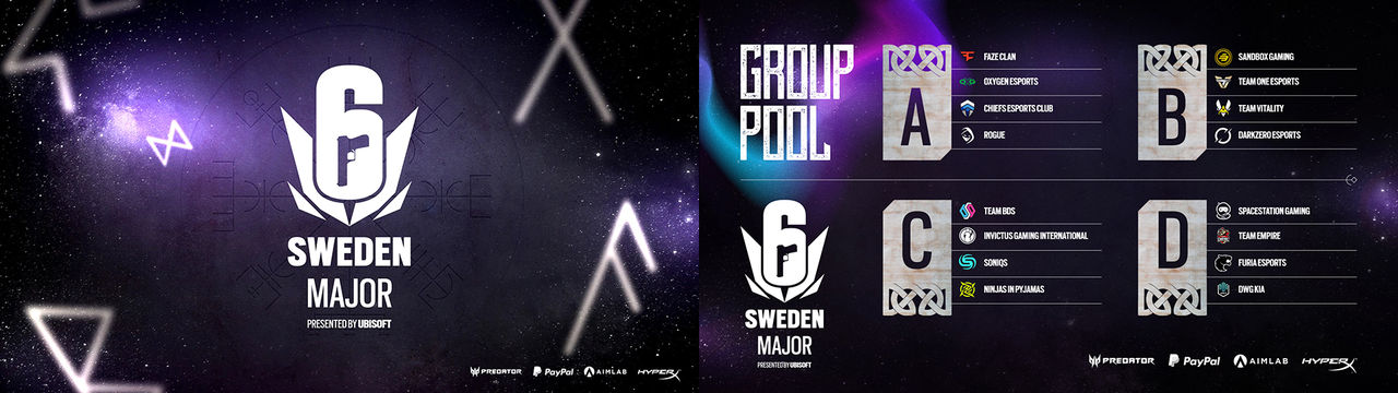 Rainbow Six-tävlingen Six Sweden Major hålls på Gasklockorna