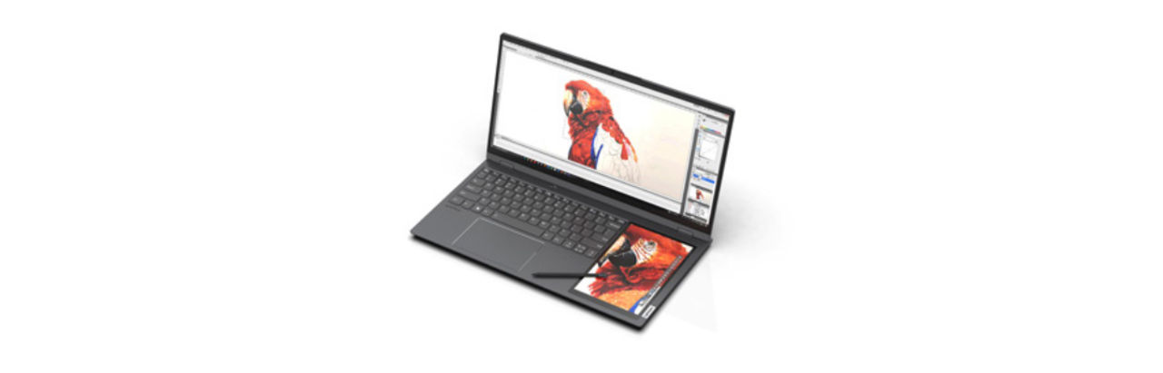Lenovo ThinkBook Plus har en extra skärm