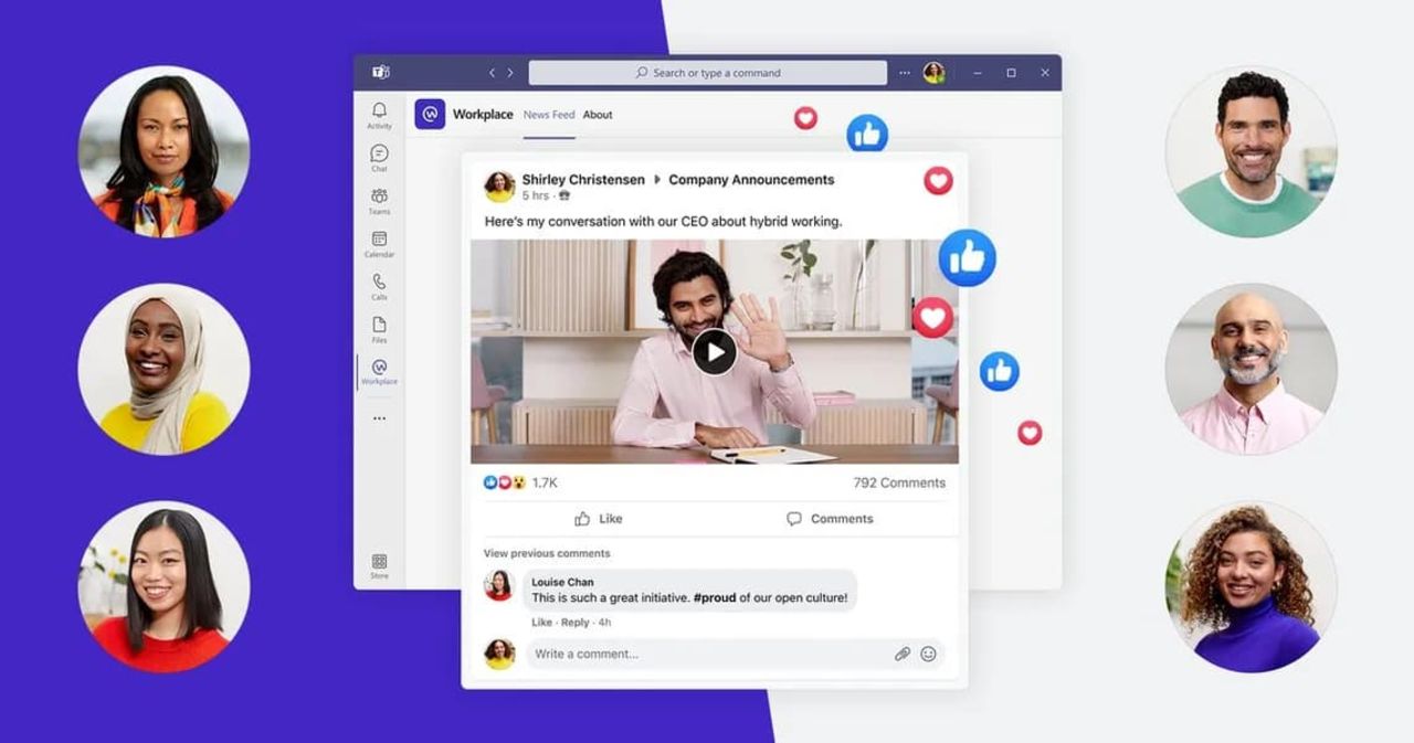 Microsoft Teams integreras i Meta Workplace