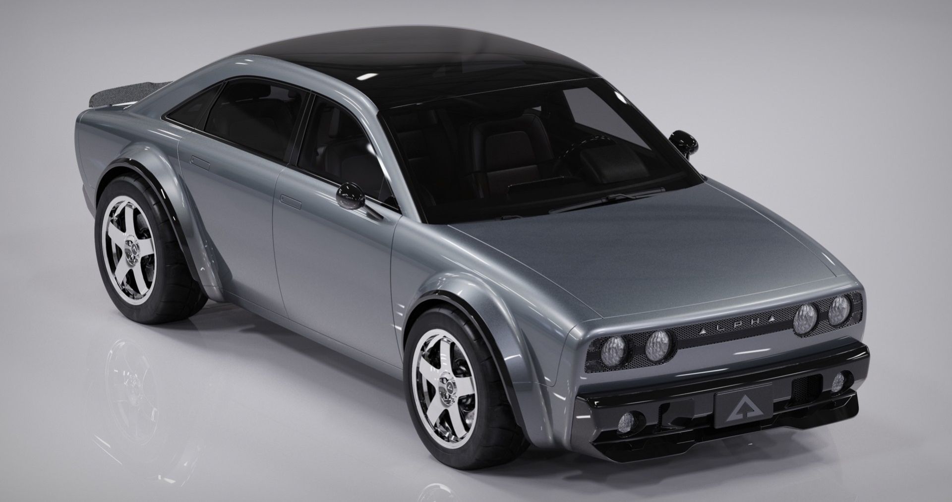 Alpha visar eldrivna sedanen Saga