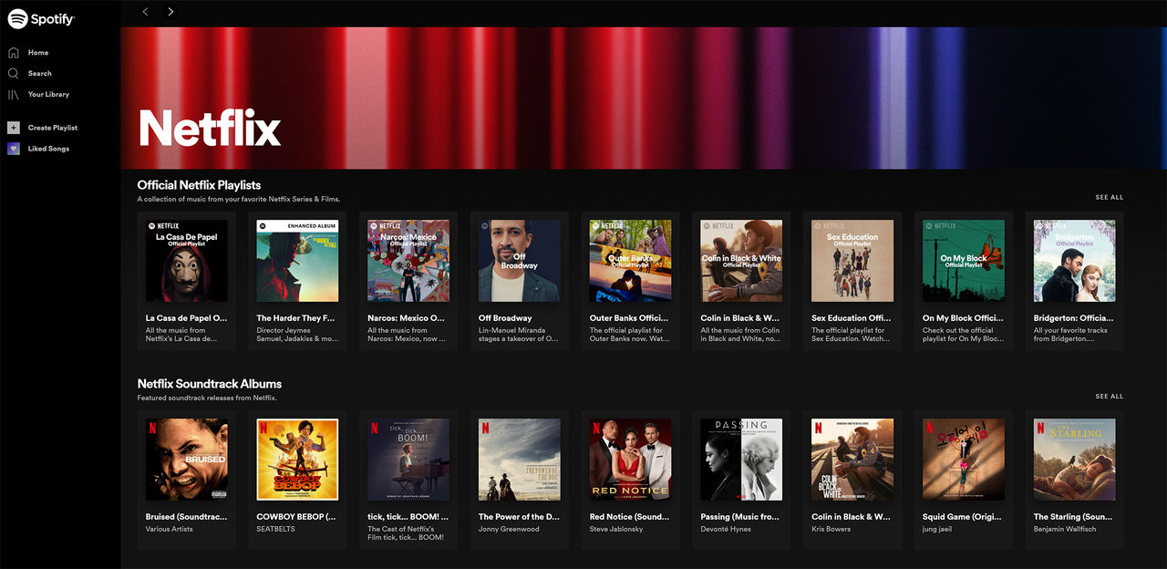 Spotify samlar Netflix-musik på ett och samma ställe