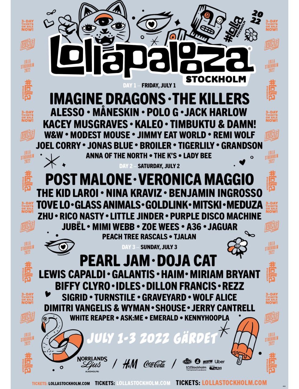 Lollapalooza Stockholm presenterar line-up