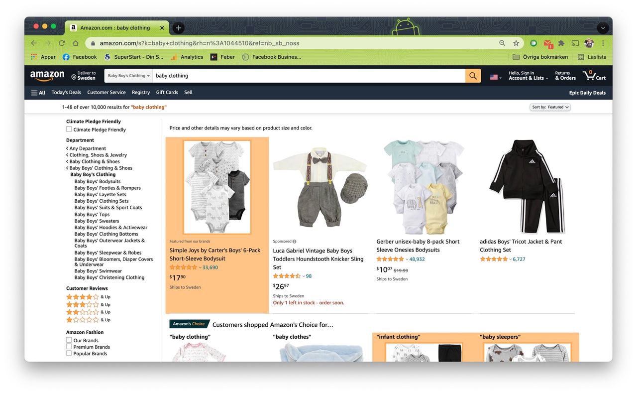 Amazon Brand Detector markerar Amazons egna varumärken