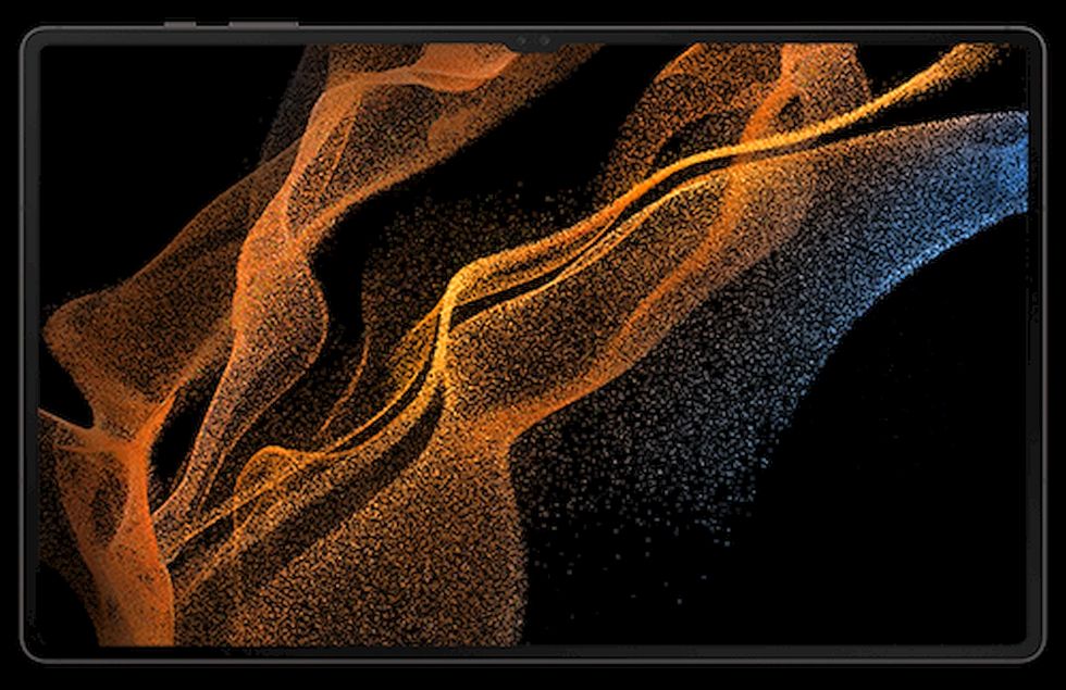 Bildläcka visar Samsung Tab S8 med notch