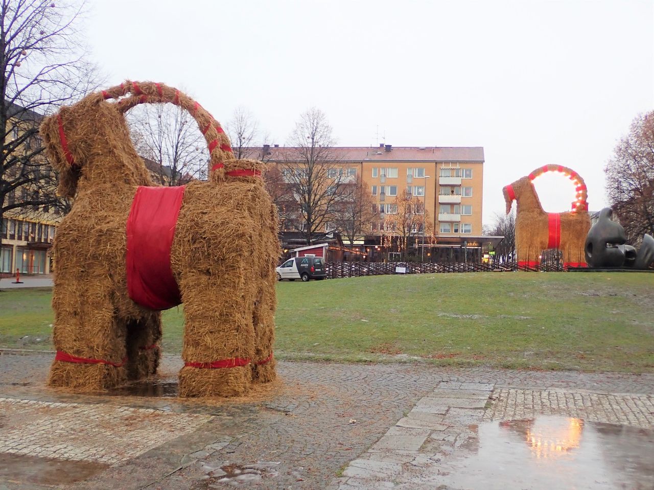 Lilla Gävlebocken sattes i brand