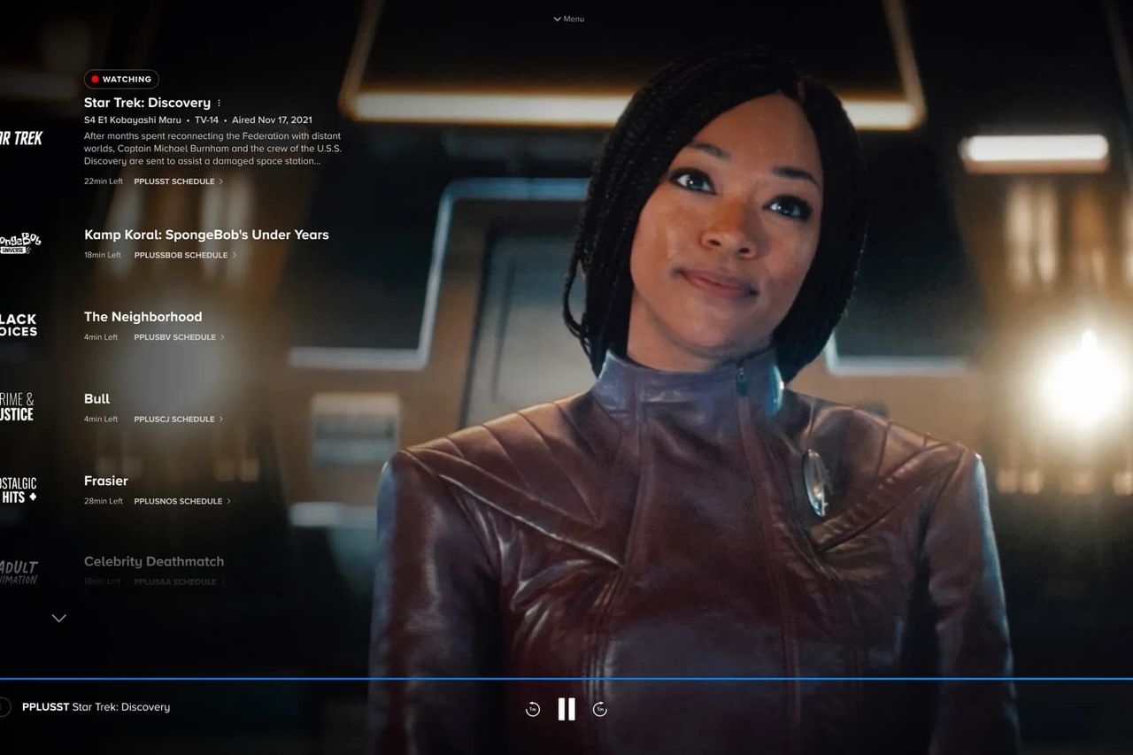 Paramount+ satsar på tablå-tv