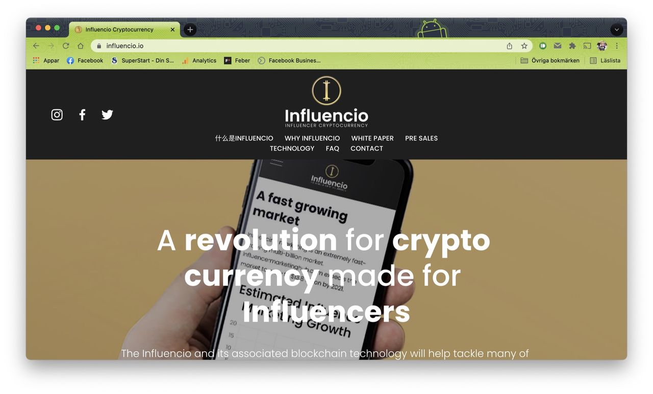Influencio är en kryptovaluta för influencers