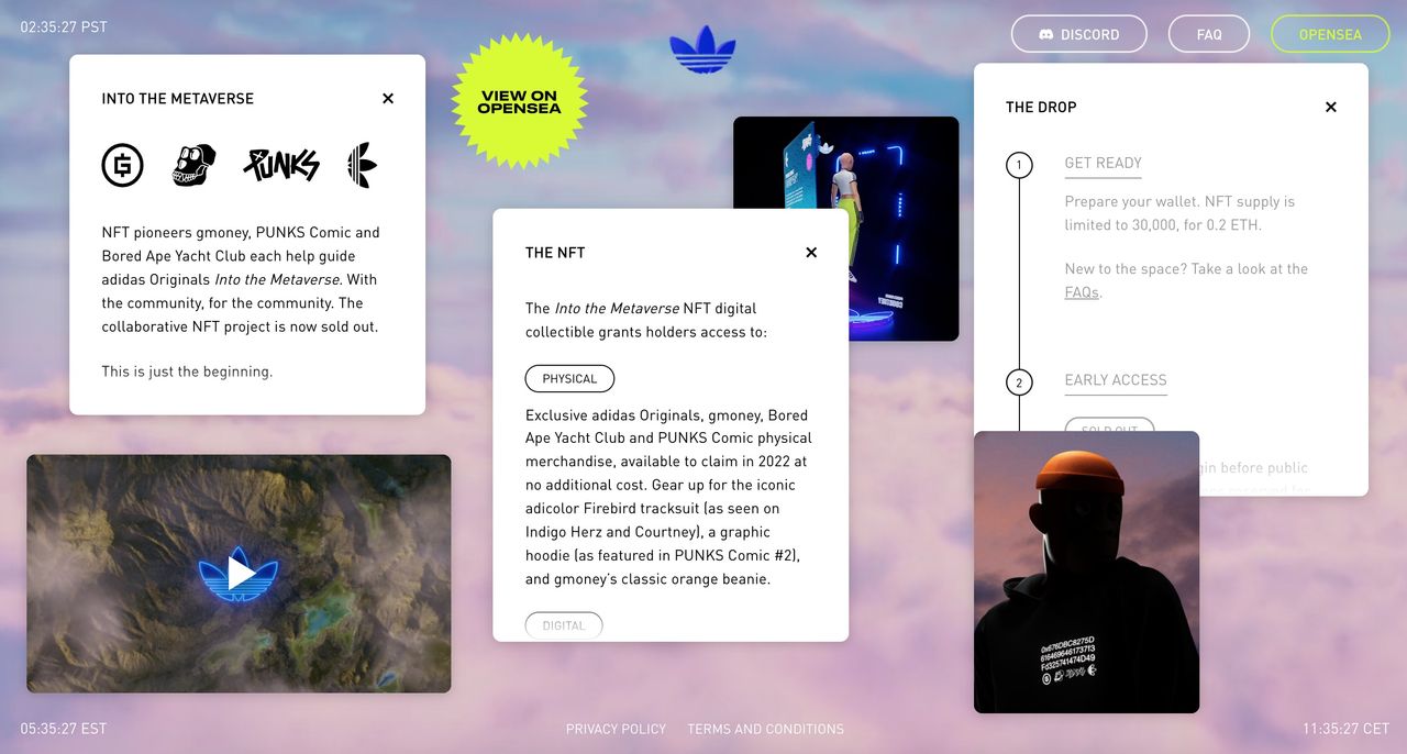 Adidas toksålde NFT:er