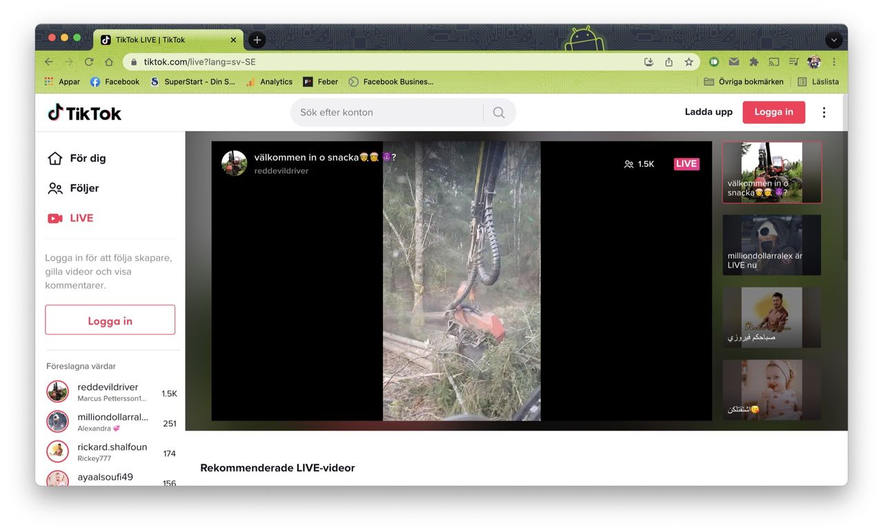 TikTok testar streaming direkt från datorn
