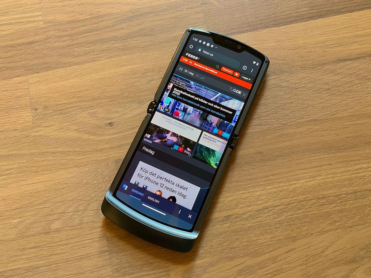 Motorola vill göra nytt försök med vikbar telefon