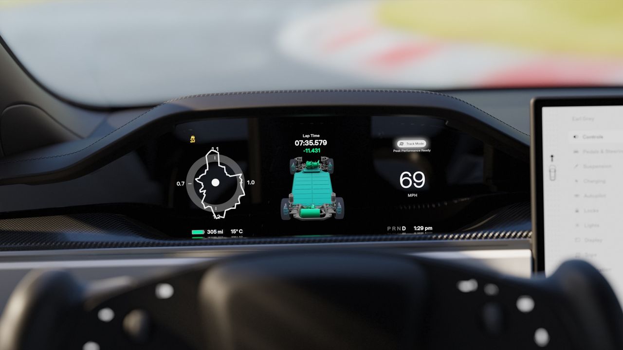 Tesla släpper Plaid Track Mode