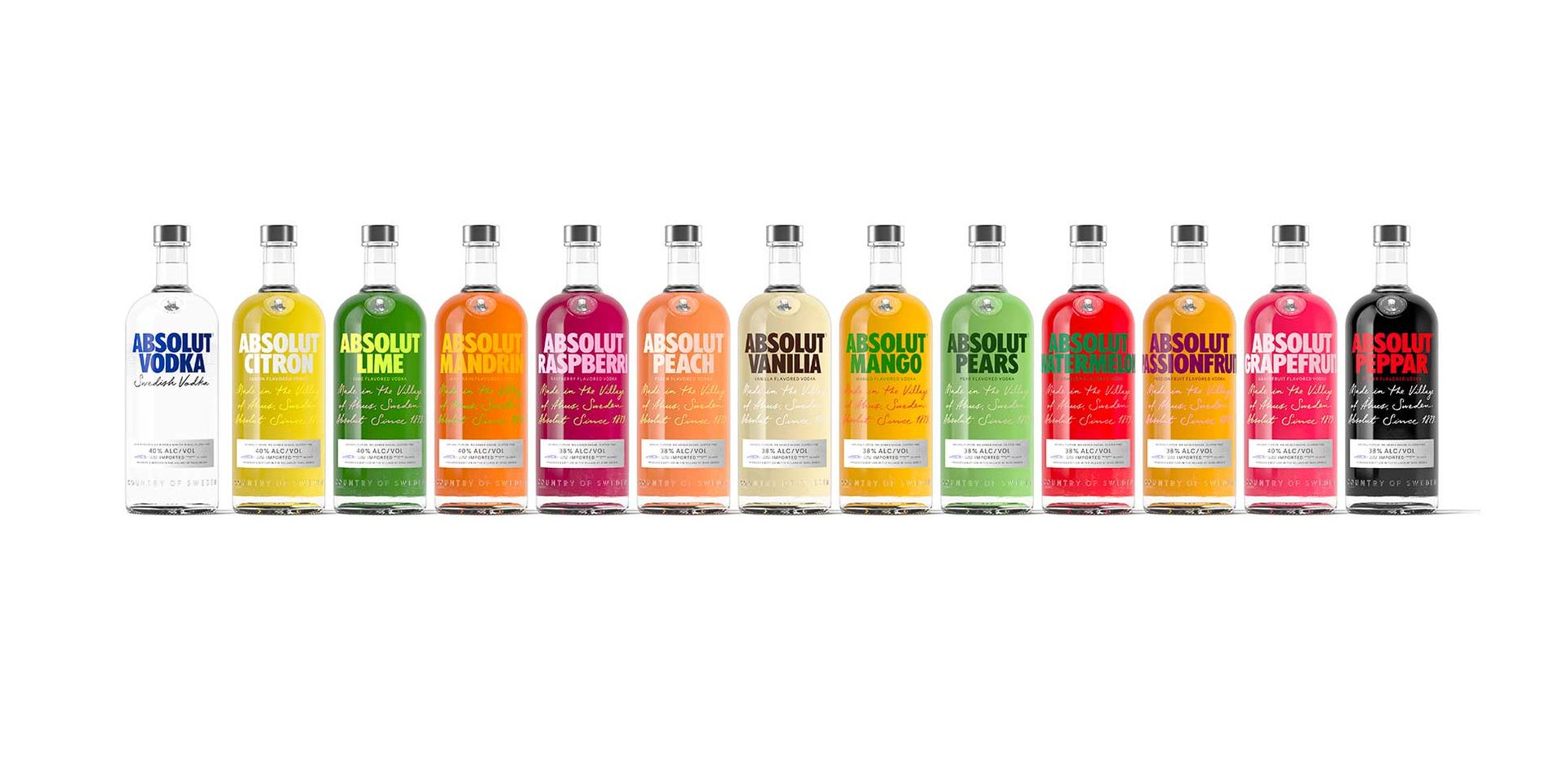 Nya uppdaterade smaker från Absolut Vodka