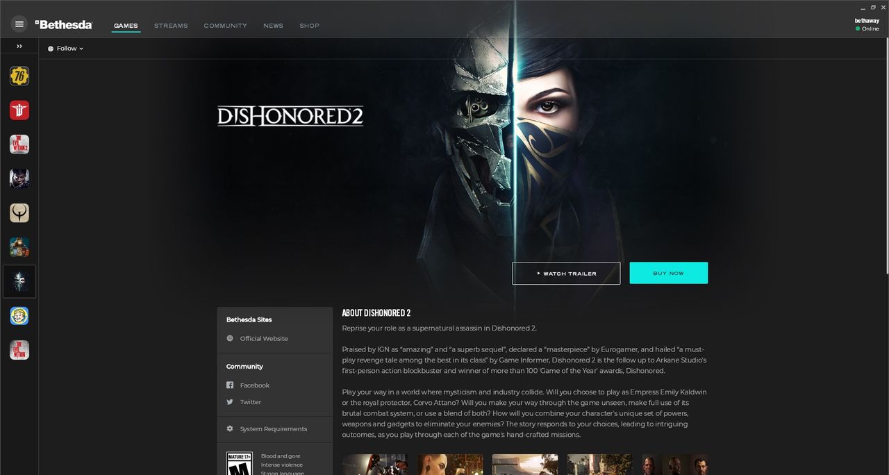 Bethesda skrotar sin launcher och återvänder till Steam