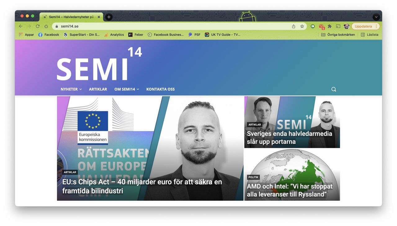 Semi14 är Sveriges första nyhetstjänst om halvledare och chip