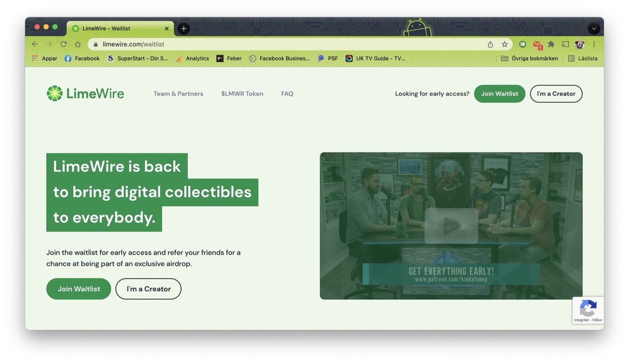 LimeWire återuppstår