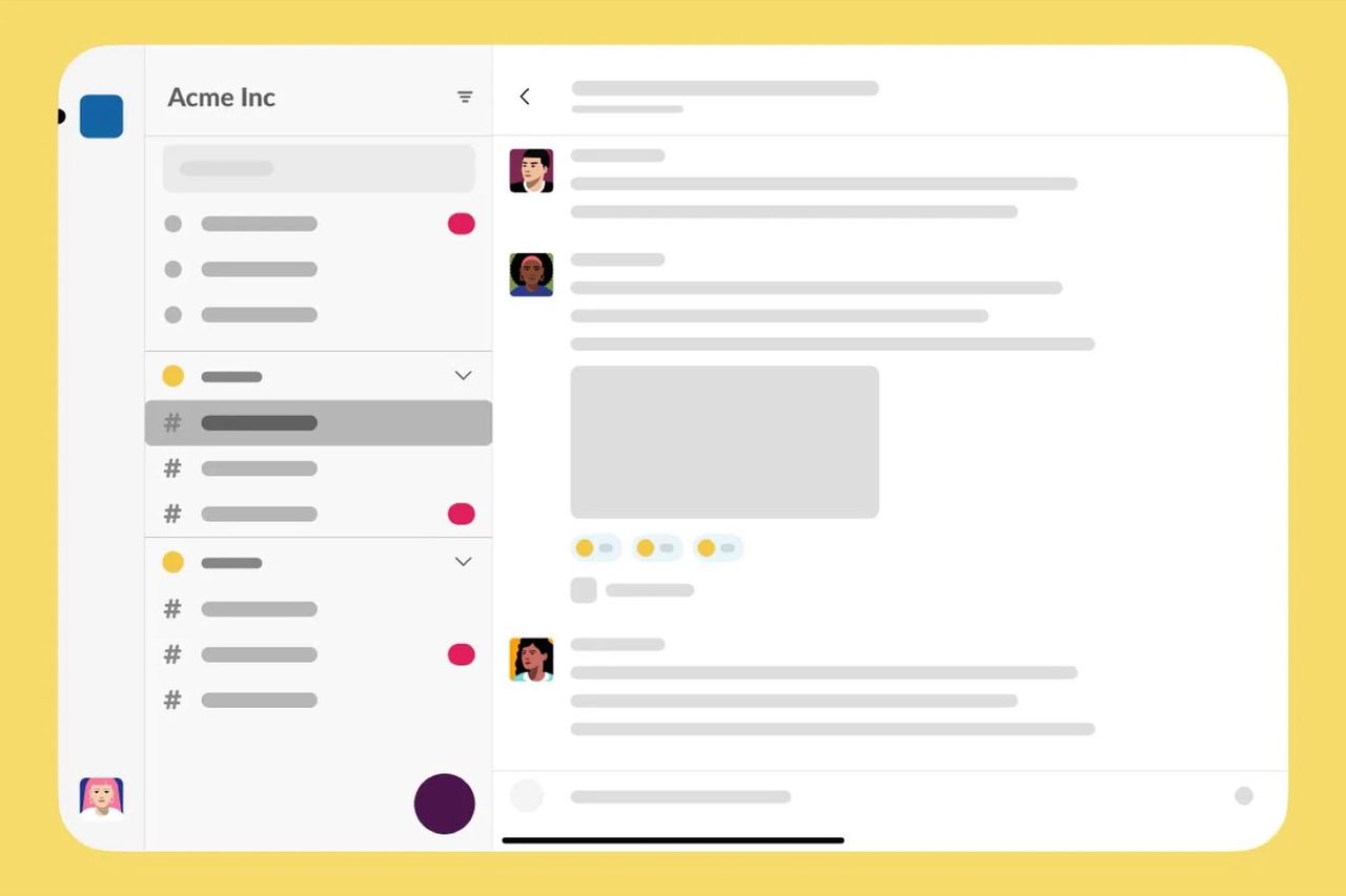 Slack uppdaterar sin iPad-app med ny design