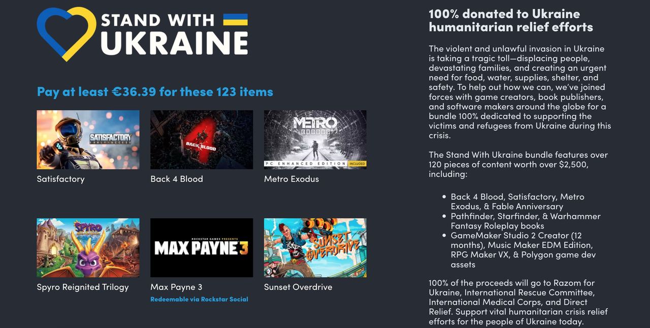 Humble Bundle släpper Ukraina-paket