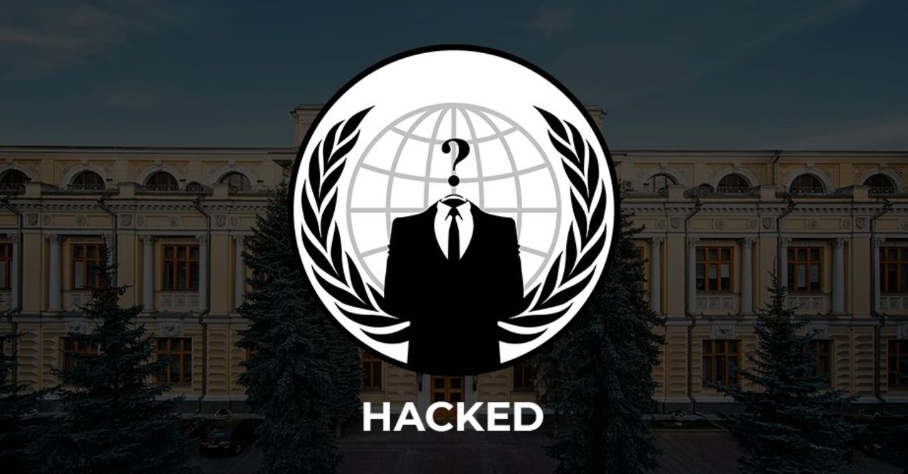 Anonymous säger sig ha hackat Rysslands centralbank