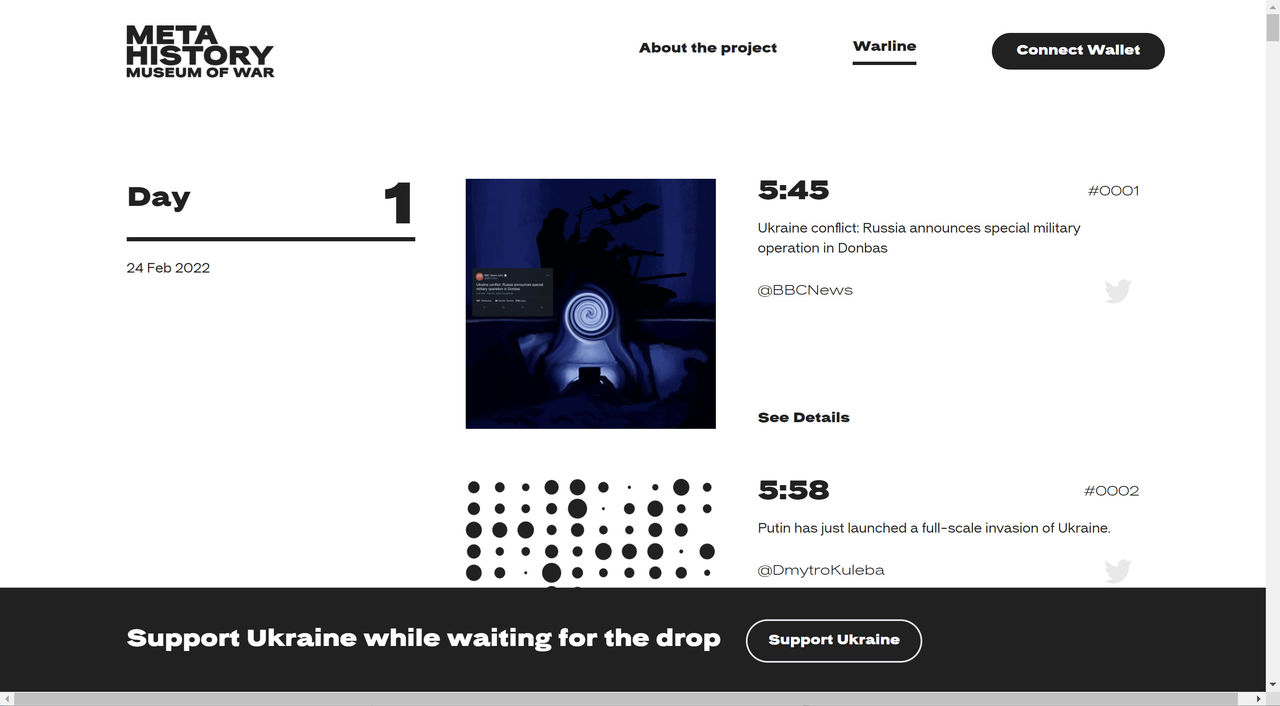Ukraina lanserar NFT-samling
