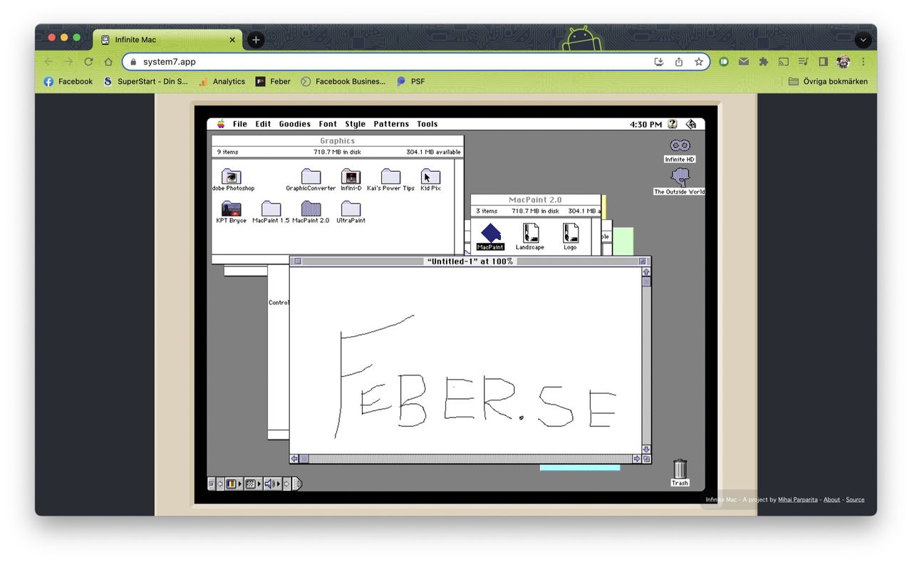 Kör gamla versioner av Mac OS direkt i webbläsaren
