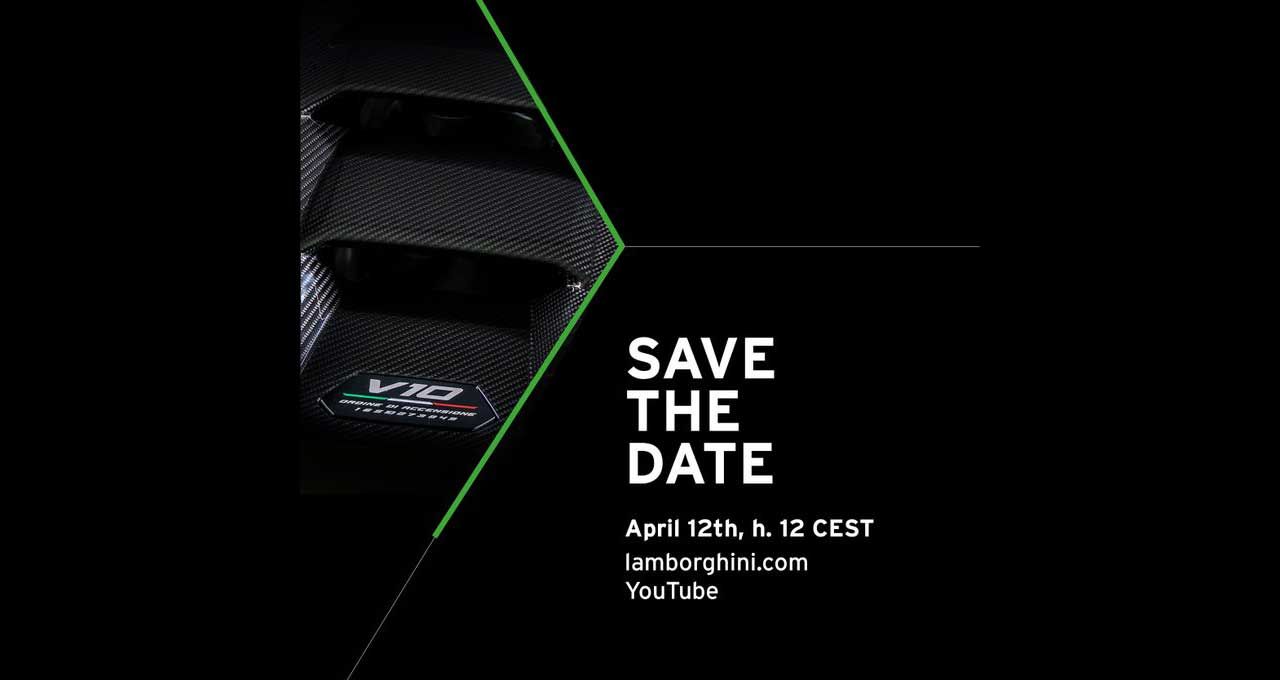Lamborghini presenterar Hurácan Tecnica den 12 april