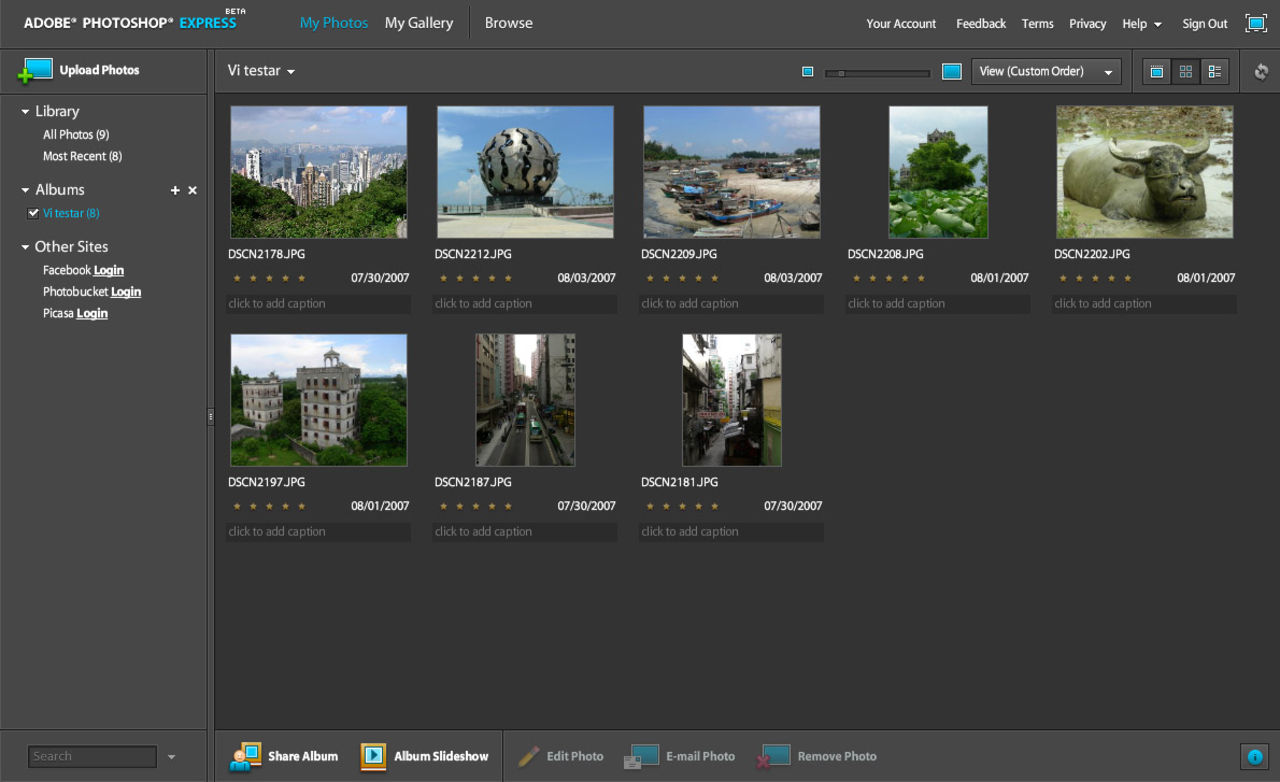 Gratis Photoshop online
