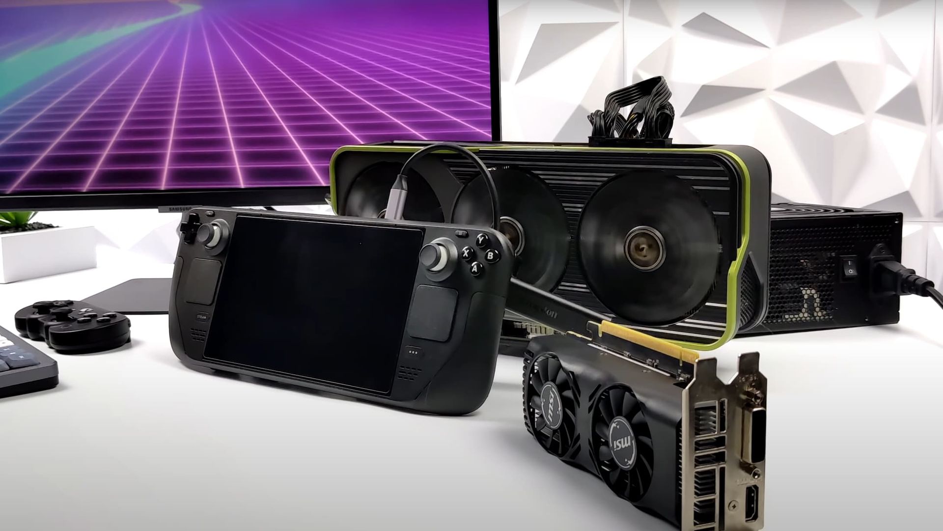 Steam Deck moddat med externt grafikort