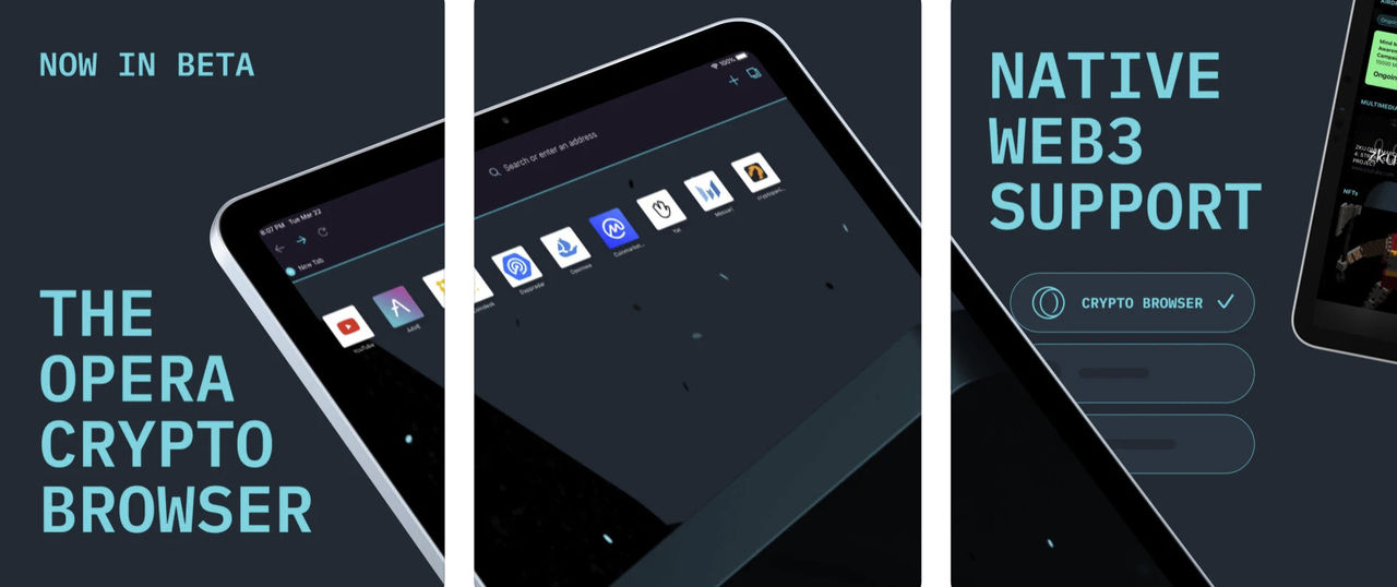 Operas kryptowebbläsare finns nu till iOS